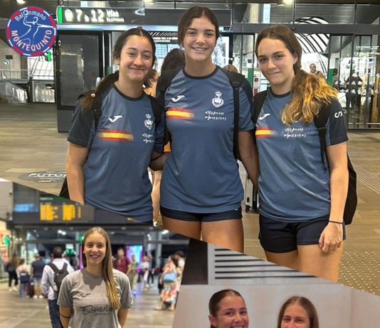 Las quinteñas con las selecciones nacionales de balonmano