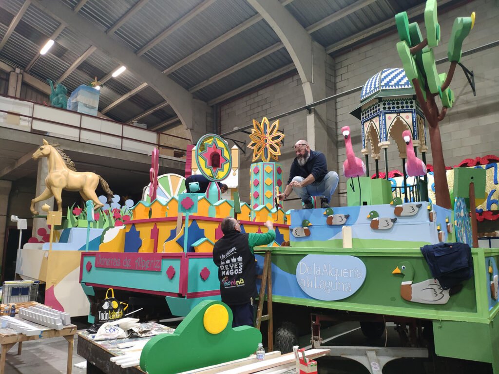 las carrozas de la cabalgata de reyes