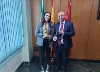 Marina García Polo es recibida por el alcalde marina garcía polo