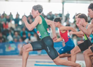 Carlos Dorado batió dos veces el récord de España sub 20 de 60 ml. carlos dorado