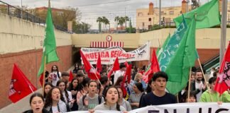 Éxito de la manifestación de estudiantes del IES Ibn Jaldún éxito de la manifestación de estudiantes