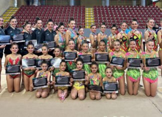 La rítmica nazarena se clasifica para el Nacional Base de Conjuntos la rítmica nazarena