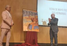 Un cartel alegre y muy propio de la Feria de Mayo