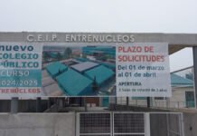 El CEIP Entrenúcleos se estrena como colegio electoral en las Europeas ceip entrenúcleos