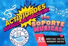 Actividades con soporte musical en las piscinas municipales
