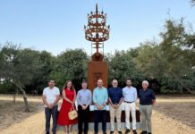 Fernando III y Alfonso X ya tienen monumento en Fuente del Rey Fernando III y Alfonso X