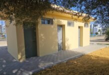 Nuevo edificio de aseos en el parque forestal del hipódromo nuevo edificio de aseos