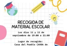 Juventudes Socialistas de Dos Hermanas recoge material escolar juventudes socialistas de Dos Hermanas