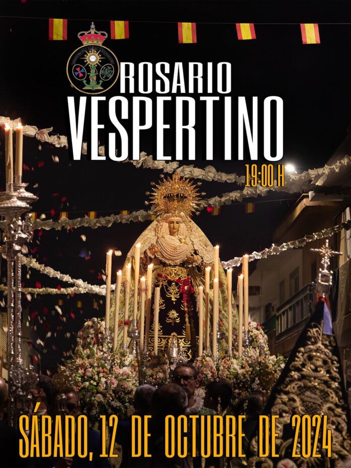 cartel rosario vespertino de la virgen de la esperanza