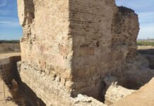 Restos romanos encontrados bajo la Torre de los Herberos