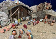 Cáscaras de huevo recicladas para el Belén de Anidi cáscaras de huevo