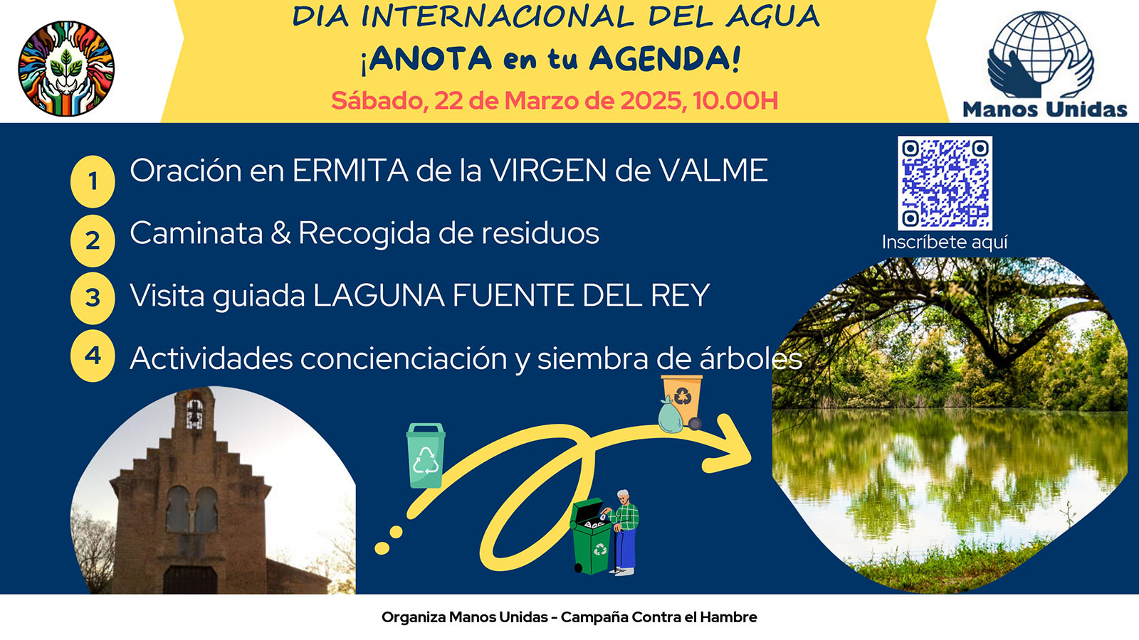 manos unida ecopaseo día internacional del agua ecopaseo