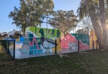 El skate park de La Alquería estrena mural de Diego Gómez skate park