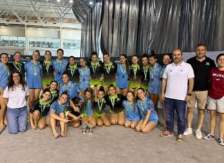 El cadete femenino, subcampeón de la Liga Andaluza de waterpolo cadete femenino