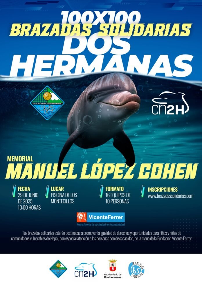 cartel 100x100 Brazadas Solidarias Dos Hermanas 100x100 Brazadas Solidarias Dos Hermanas