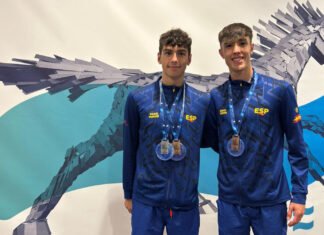Cristóbal Vargas gana dos medallas en el Europeo junior de natación cristóbal vargas