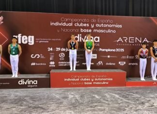 Dos campeones de España de gimnasia artística