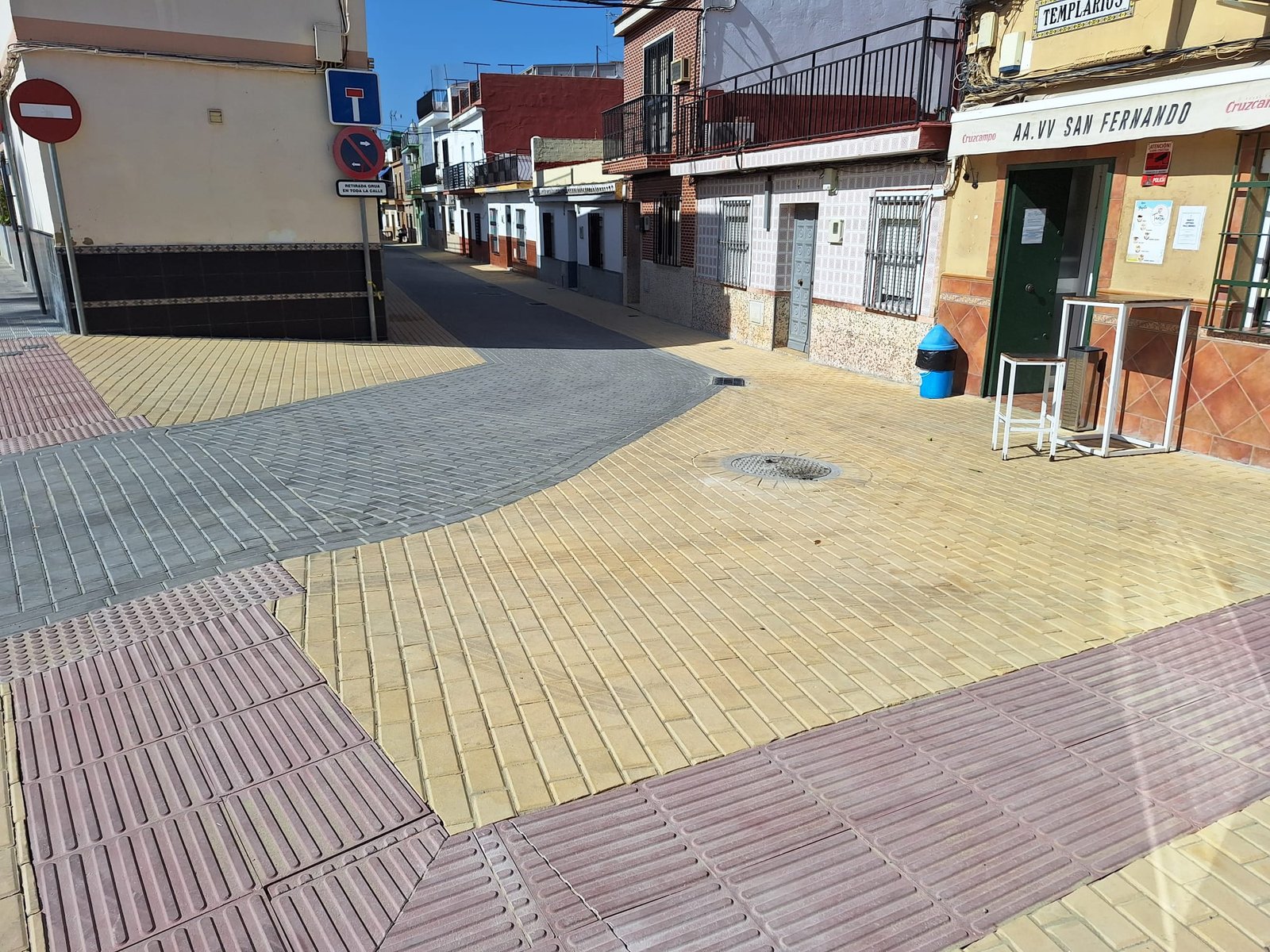 obras de urbanización fuente del rey finalizadas calle templarios