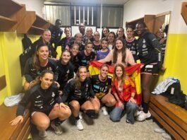 La canterana quinteña Belén Rodríguez con la selección nacional