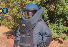 Un explosivo de la Guerra Civil se desactiva en Los Chaparrales explosivo de la guerra civil