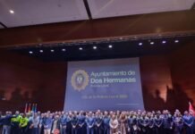 La Policía Local recupera su día con nuevo himno y nuevos agentes policía local de dos hermanas