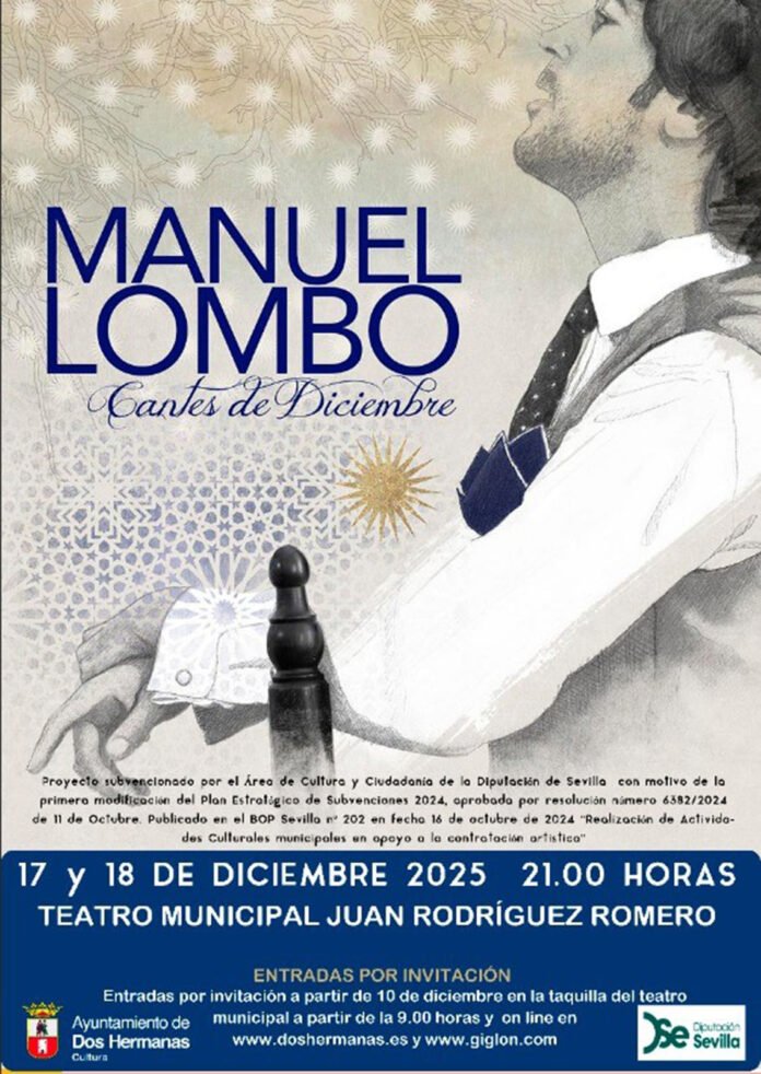 cartel concierto cantos de diciembre manuel lombo cantos de diciembre
