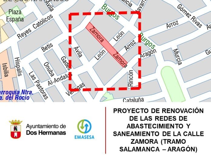obras de renovación integral en la calle zamora
