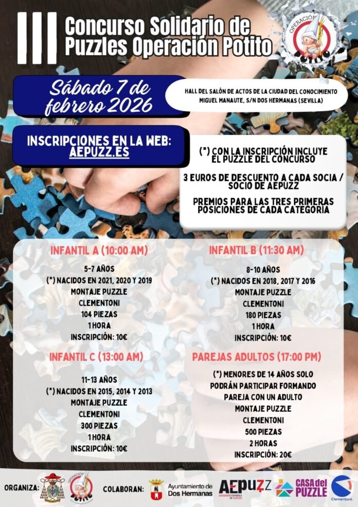 III Concurso Solidario de Puzzles Operación Potito
