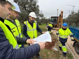 Obras de estabilización de los senderos del parque forestal obras de estabilización