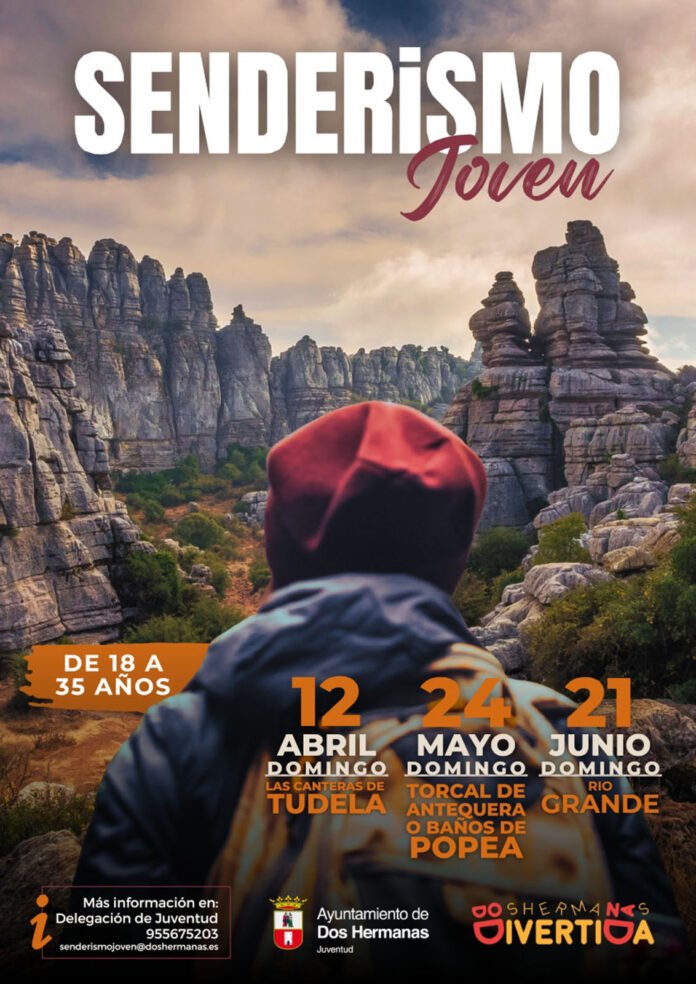 cartel programa senderismo joven tres nuevas rutas
