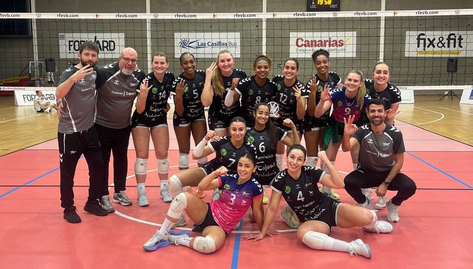 voleibol fundación cajasol andalucía Victoria Heidelberg quinta victoria consecutiva