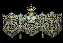 Restauración del palio de Vera-Cruz para el Jueves Santo restauración