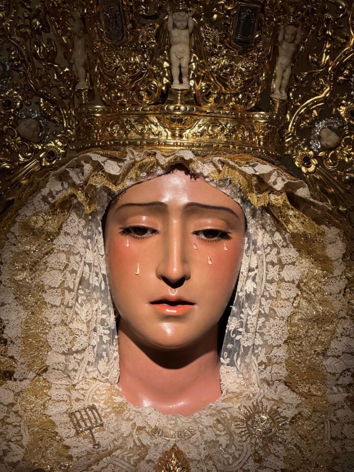 oración virgen de los dolores restauración la virgen