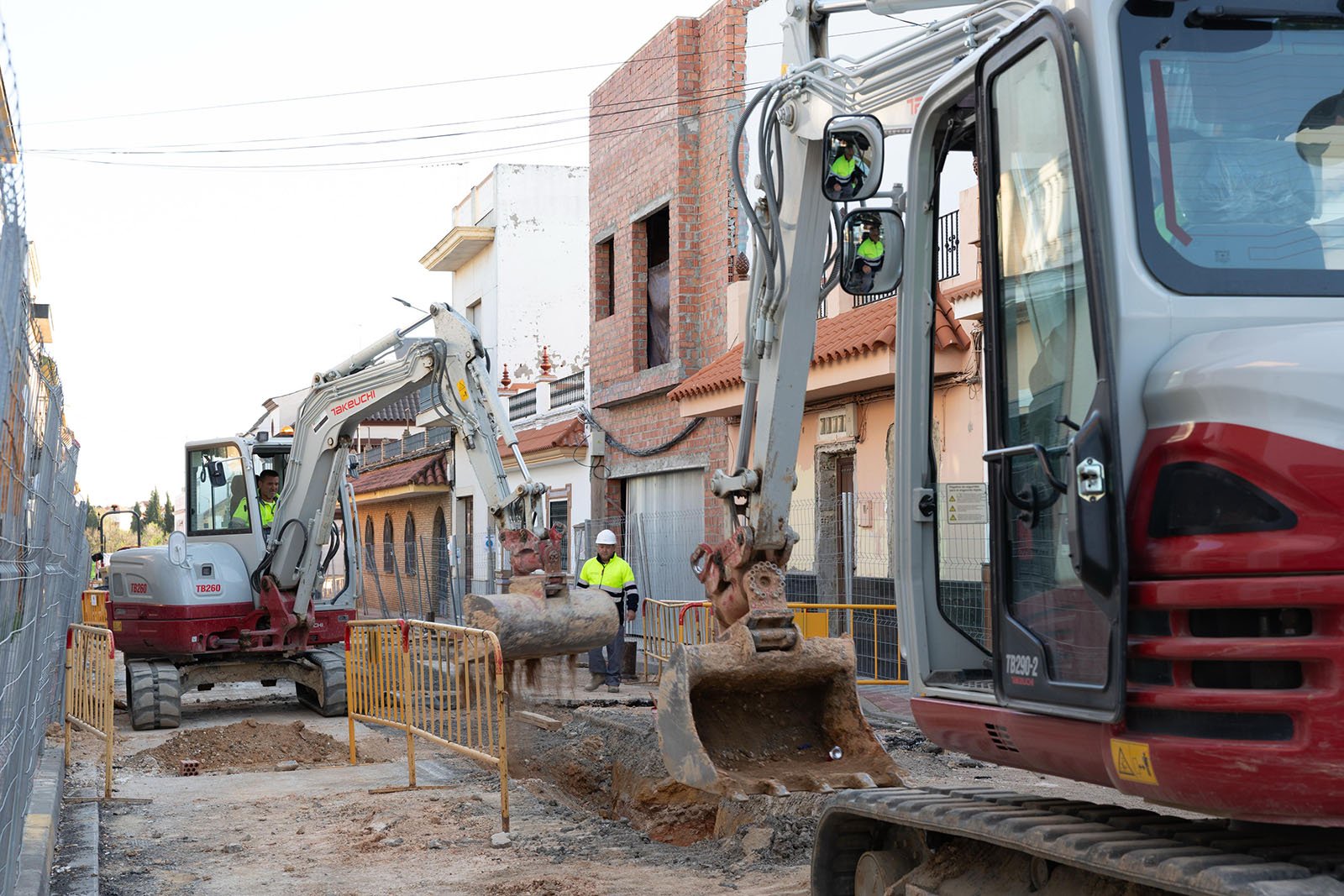 obras de mejora de la red de saneamiento en venta bermeja a buen ritmo