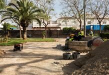 Obras de repavimentación en la Plaza Ntro. Padre Jesús de la Pasión obras de repavimentación