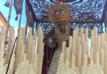 La Borriquita rinde cultos a la Virgen de la Estrella la borriquita