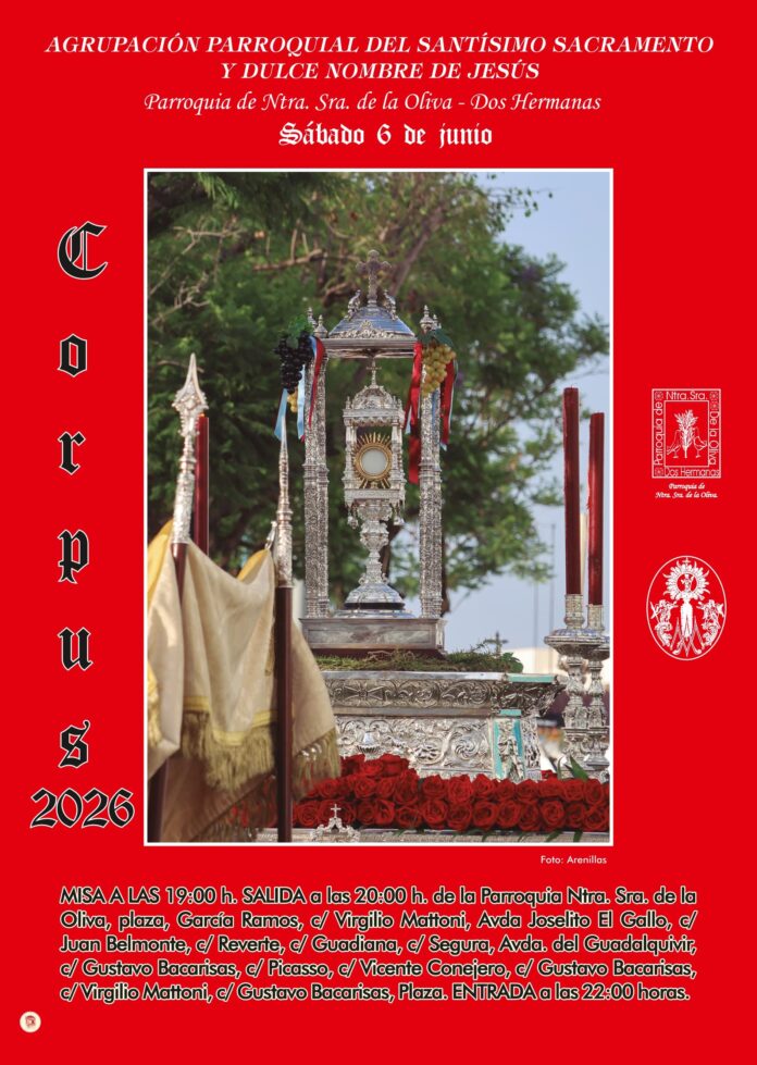cartel corpus parroquia de la oliva cultos sacramentales
