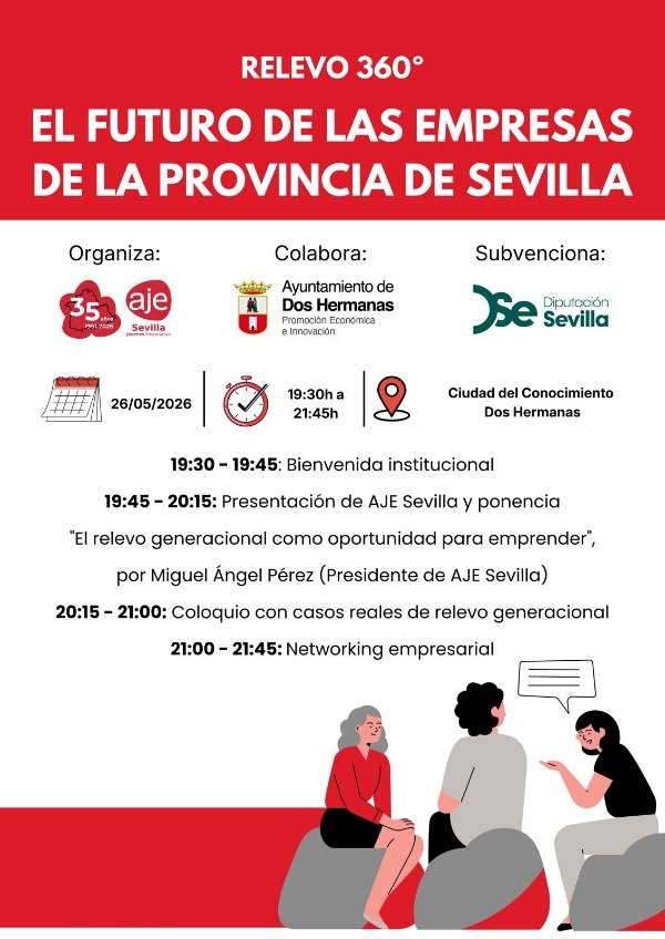 cartel de la jornada sobre el relevo generacional en las empresas jornada