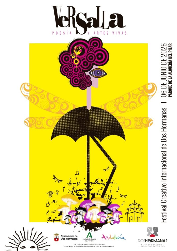 cartel del festival creativo versalla en el parque de la alquería versalla