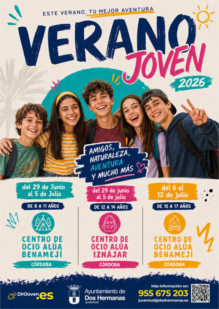 cartel programa verano joven nuevos campamentos 2026