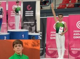 Participación de oro de gimnastas nazarenos en el Andaluz campeonato de oro