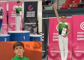 Participación de oro de gimnastas nazarenos en el Andaluz campeonato de oro