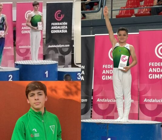 Participación de oro de gimnastas nazarenos en el Andaluz campeonato de oro