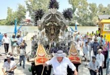 Los rocieros nazarenos inician el camino del Rocío rocieros nazarenos