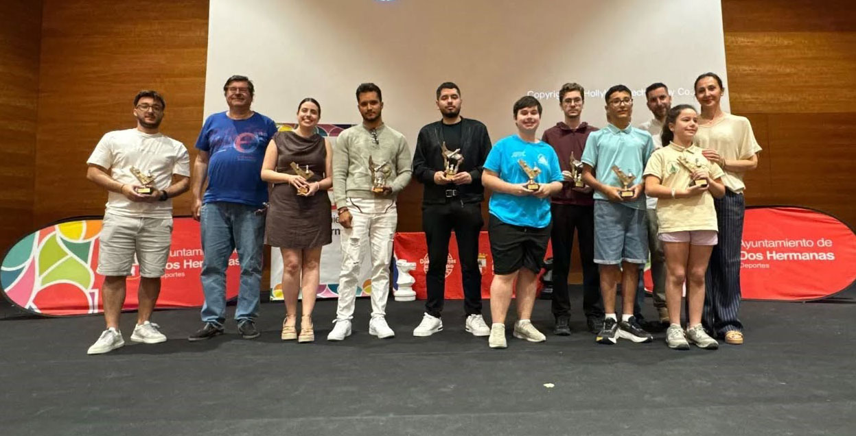 ganadores del XXXVIII torneo internacional de ajedrez ciuda de dos hermanas gran maestro mexicano