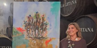 Mariló Rivera realiza el cartel de las carreras de caballos de Sanlúcar mariló rivera