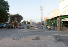 La calle Río Viejo sigue con la reforma de pavimento y aparcamientos calle río viejo