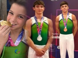 Podio completo para la gimnasia artística nazarena podio completo