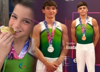 Podio completo para la gimnasia artística nazarena podio completo