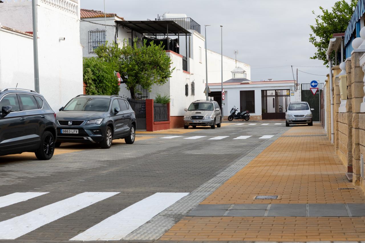 obras de mejora urbana en la barriada de las portadas finaliza
